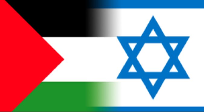 Palestine-Israel-flags