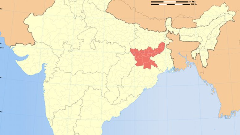 Location-of-Jharhand-in-India