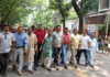 Excluded Jubo Dal leaders stage sit-in outside BNP Gulshan office