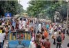 Durga Puja farewell procession begins amid cheers, tears