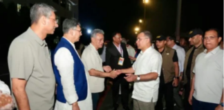 PM arrives in Chattogram to visit Durga Puja mandap